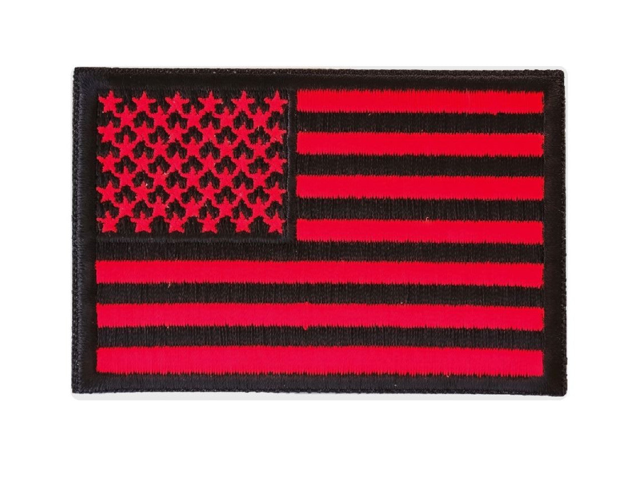 Black and Red Flag Patch Reversible Welding Cap