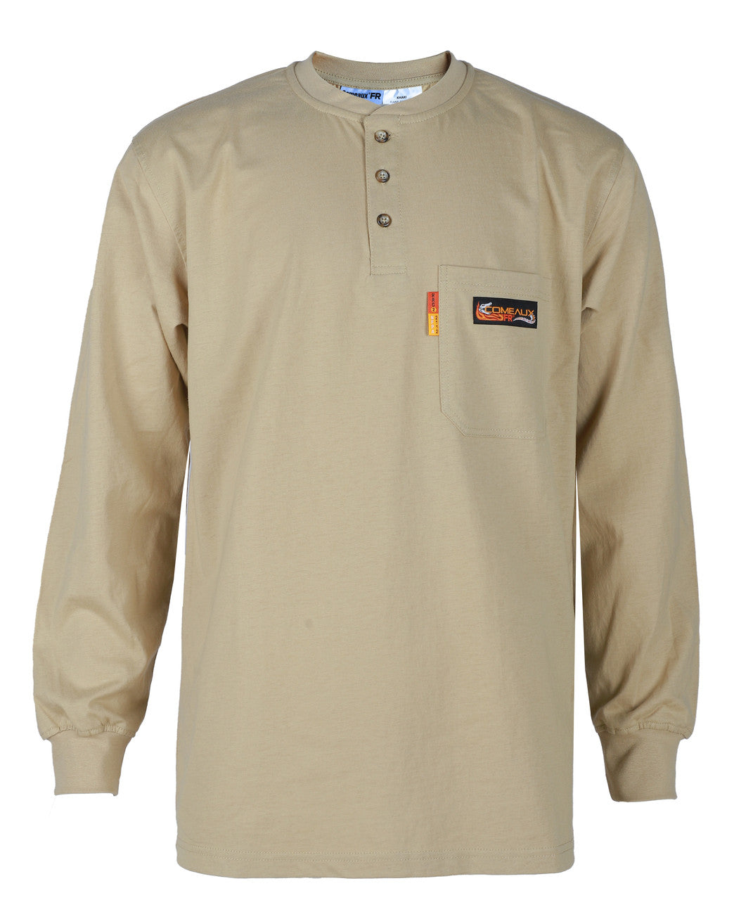 Comeaux FR Henley Shirt - 6oz Khaki