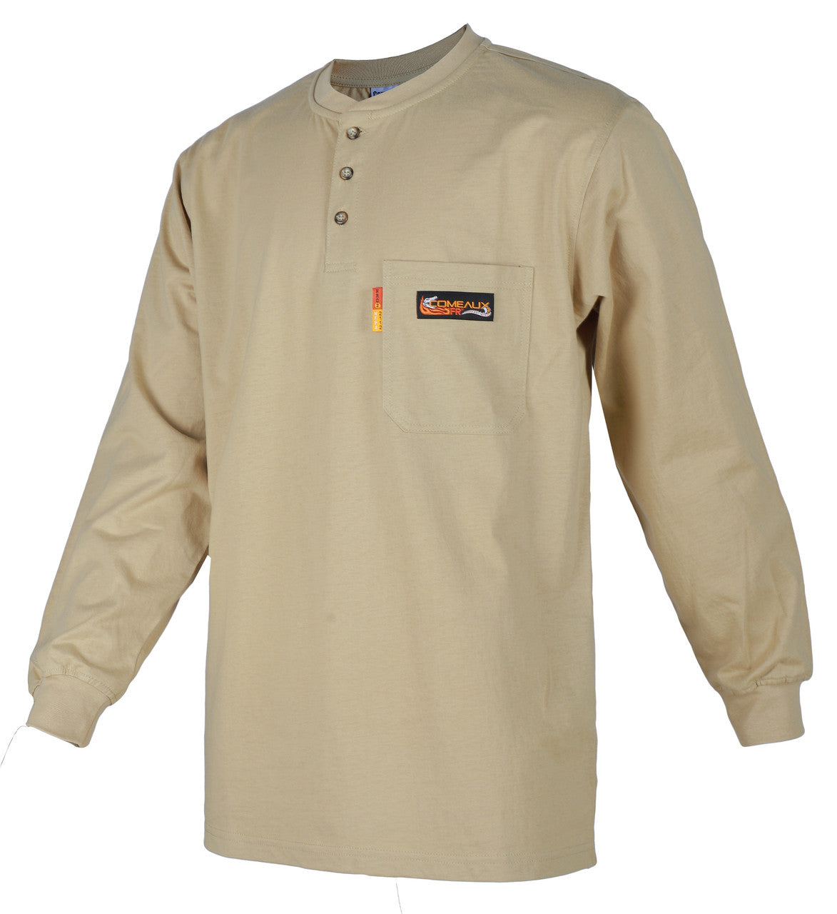 Comeaux FR Henley Shirt - 6oz Khaki