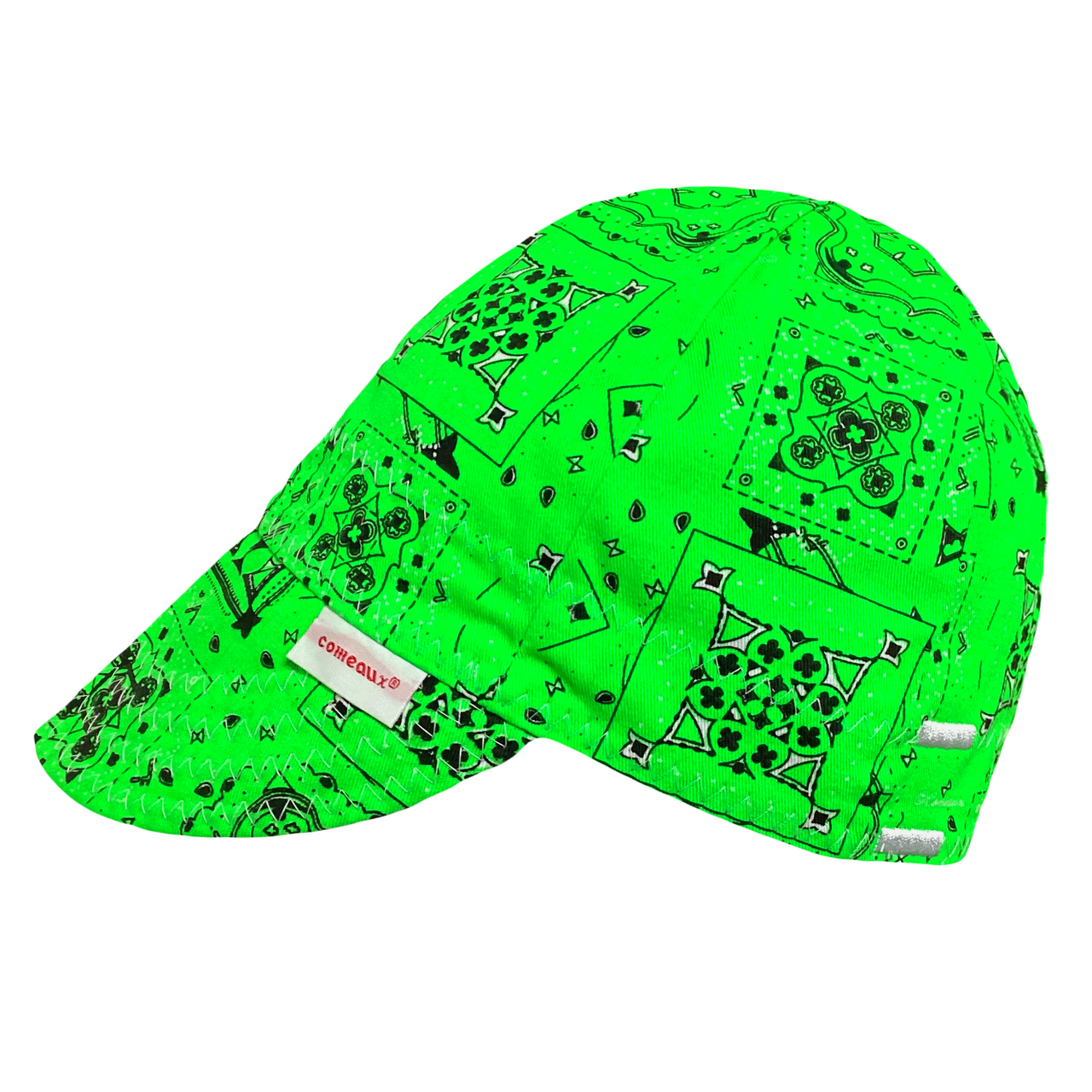 Neon Lights Bandana Print Reversible Welding Cap
