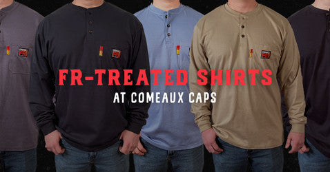 FR Treated Shirts at Comeaux Caps