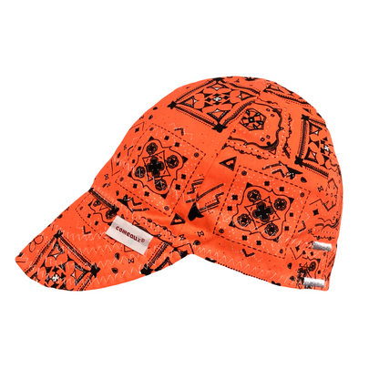 Neon Lights Bandana Print Reversible Welding Cap