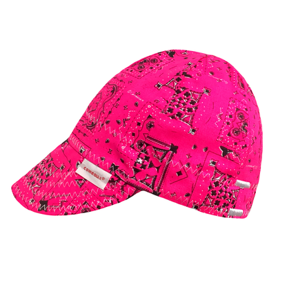 Neon Lights Bandana Print Reversible Welding Cap