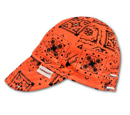 Neon Lights Bandana Print Reversible Welding Cap