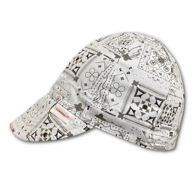 Neon Lights Bandana Print Reversible Welding Cap