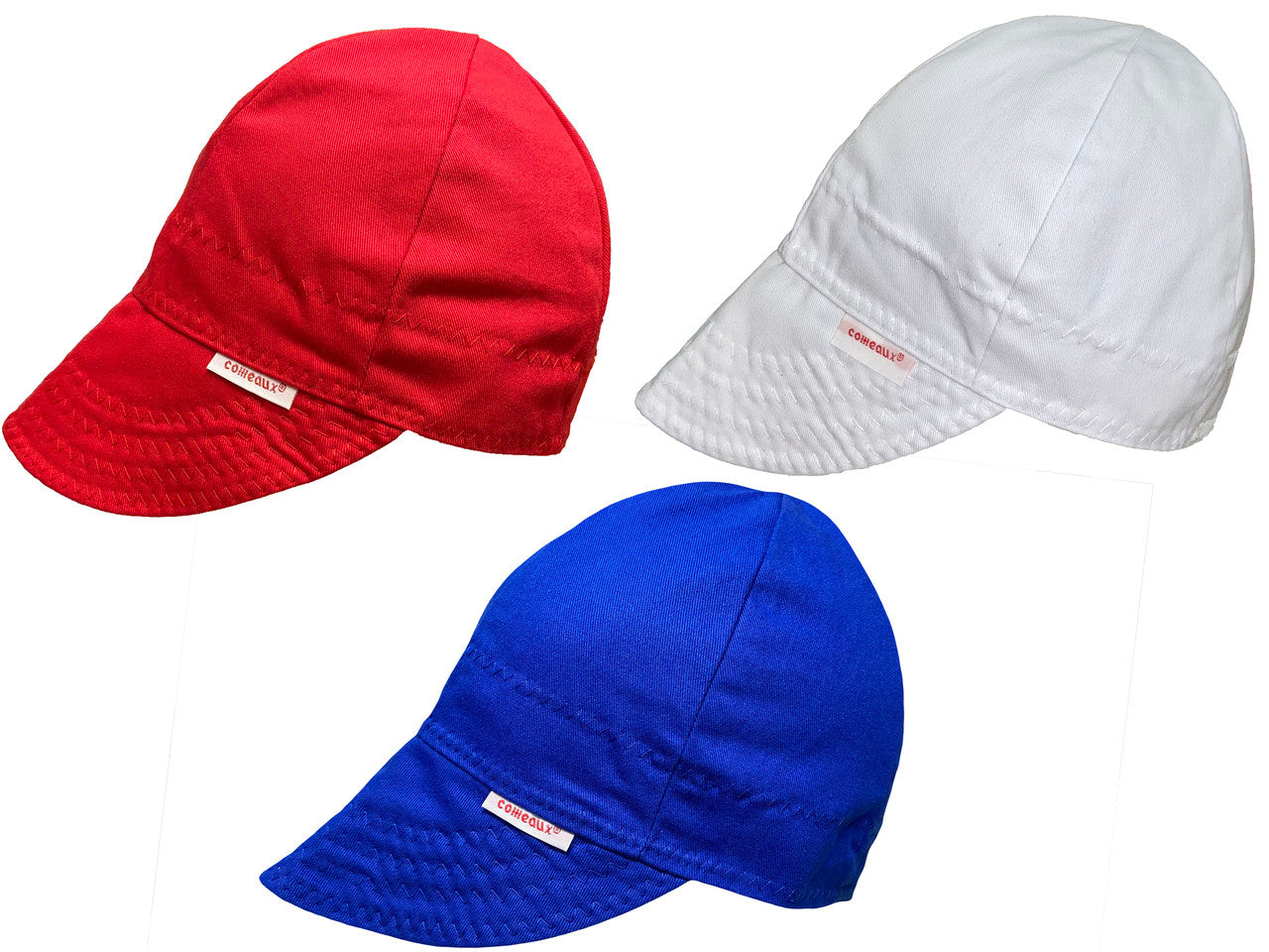 Reversible Red, White, & Blue Welding Cap Bundle
