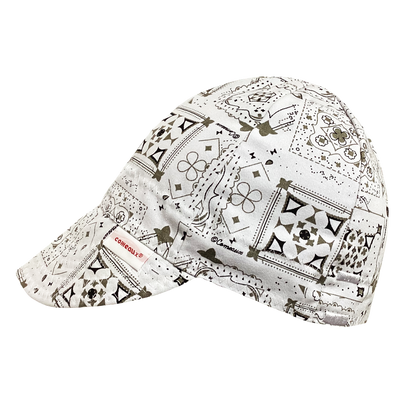 Neon Lights Bandana Print Reversible Welding Cap